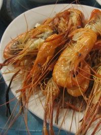 Boiled Shrimp with Chinese Wine