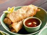 Vegetable Spring Roll with Sweet Sour Sauce