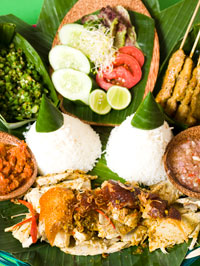 Balinese dishes babi guling