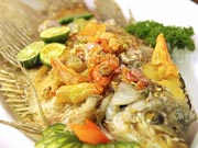 Fried gurame fish