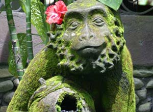 Bali Sightseeing Monkey Forest Monkey Statue