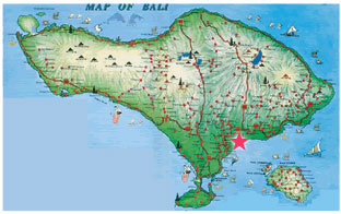Bali Sightseeing Bali Safari & Marine Park map
