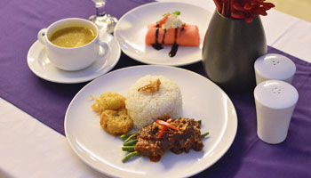 Indonesian set menu
