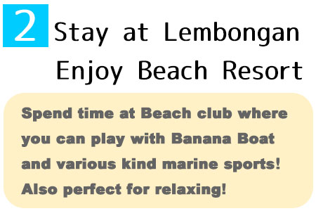 Beach club cruise include stay at beach club and many kind of marinesports!