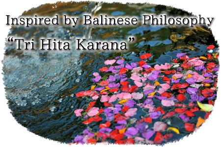 Inspired by the Balinese philosophy Tri Hita Karana