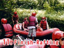 Finish rafting