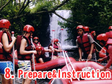 Prepare, istruction for rafting