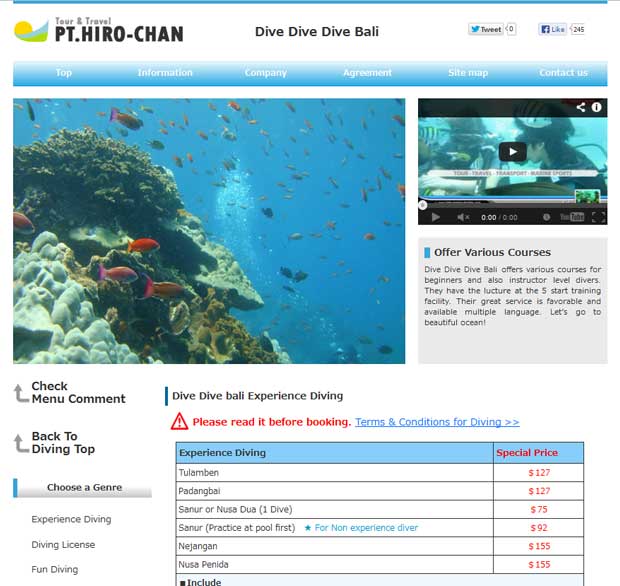 HIRO-Chan Diving Experience Dive Dive Dive Bali OEN!!!