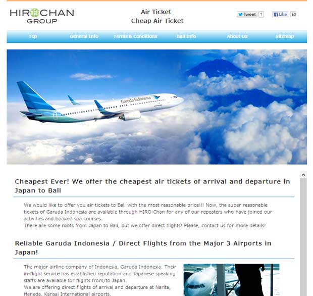 HIRO-Chan Group Cheap Air Ticket Renewal!!