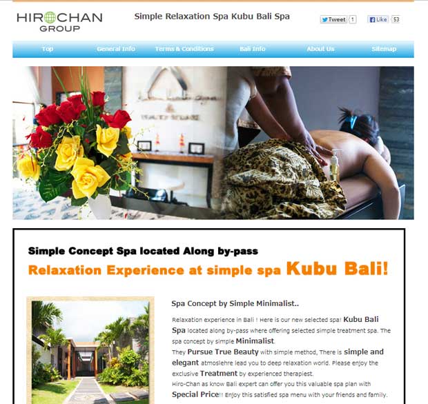HIRO-Chan Group Kubu Bali Spa OPEN!!!