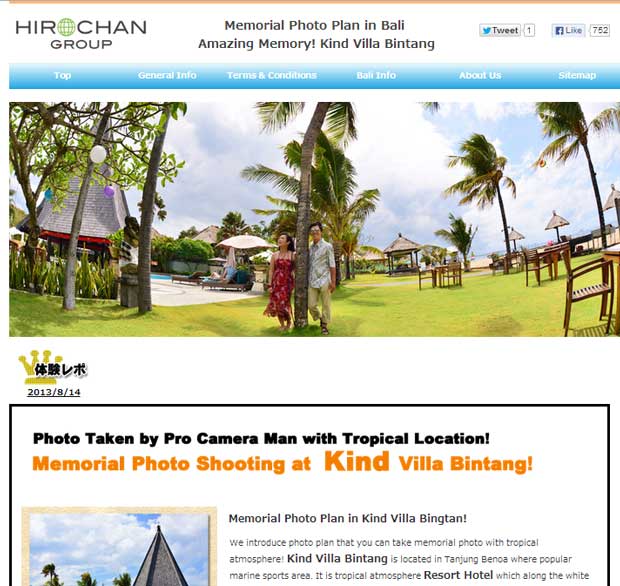 HIRO-Chan Group Photo Plan in Kind Villa Bintang OPEN!!!