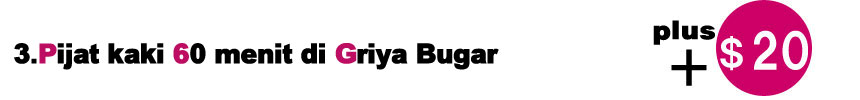 Pijat kaki 60 menit di Griya Bugar + $20