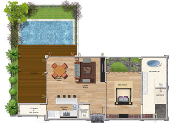 One Bedroom Premium Pool Villa (Corner)