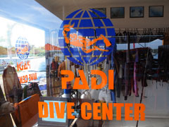 PADI加入のダイブセンター